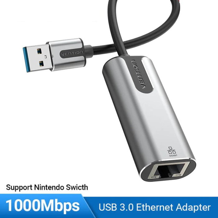Vention Adaptador USB 3.0 a RJ45 CEWHB 1000Mbps Gris